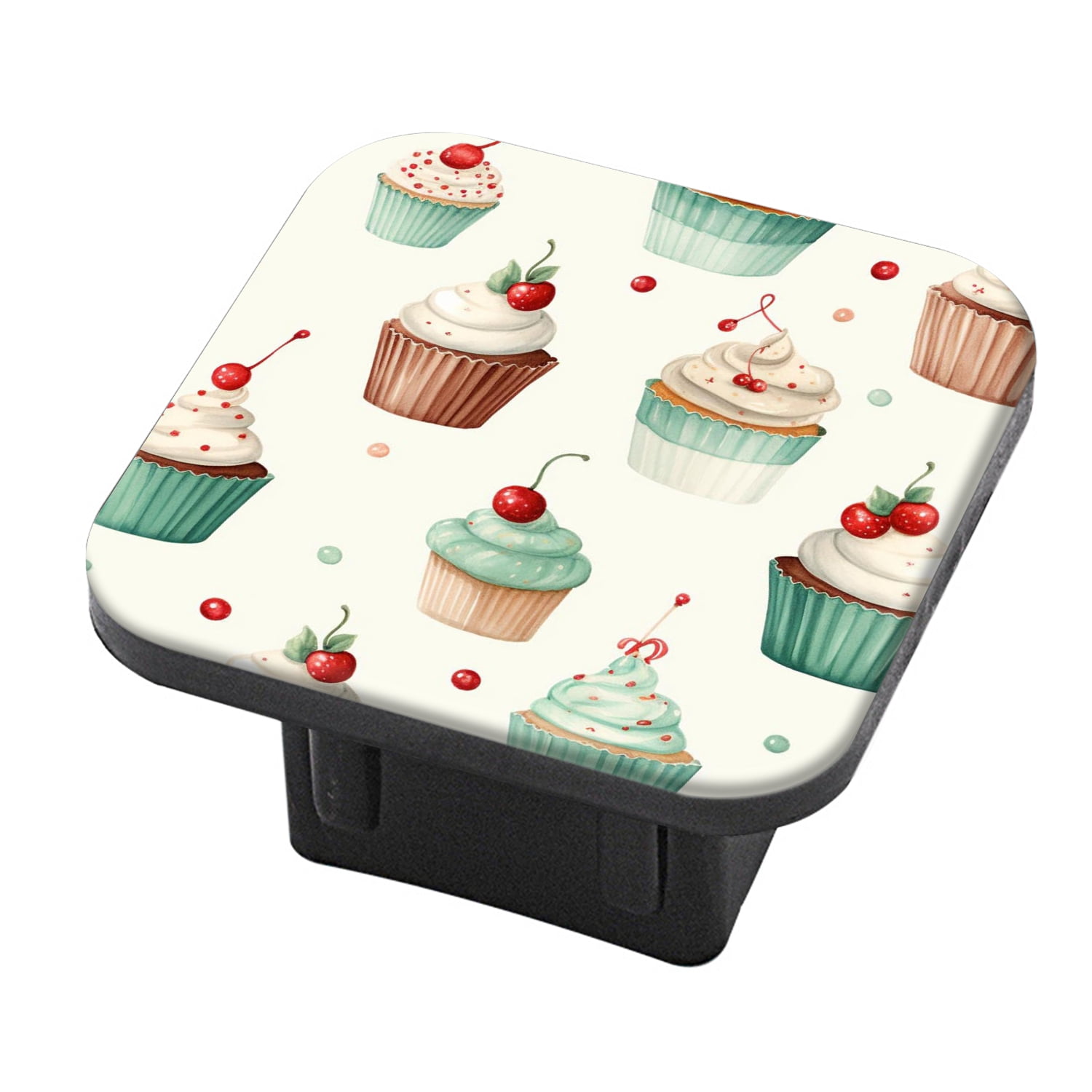 Hitch Cover Fits For 2-Inch Hitch,Delicious Cupcakes On White ...