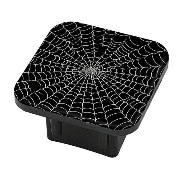 Hitch Cover Fits For 2-Inch Hitch,Detailed Spider Web With Central Hubrubber Trailer Hitch Cover Tube Plug Insert,Car Exterior Accessories, Receiver Tube Hitch Plug