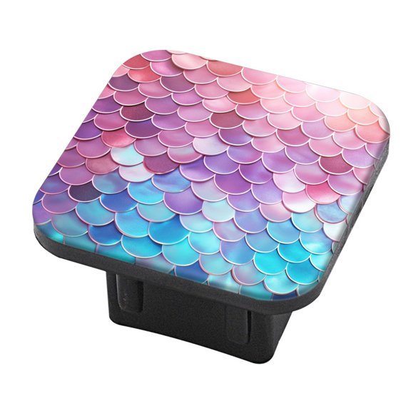 Hitch Cover Fits For 2-Inch Hitch,Gradient - Colored Scale Pattern With A Dreamy Effectrubber Trailer Hitch Cover Tube Plug Insert,Car Exterior Accessories, Receiver Tube Hitch Plug