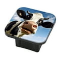 thumbnail image 1 of Hitch Cover Fits For 2-Inch Hitch,Happy Cow Against Blue Sky Backgroundrubber Trailer Hitch Cover Tube Plug Insert,Car Exterior Accessories, Receiver Tube Hitch Plug, 1 of 5