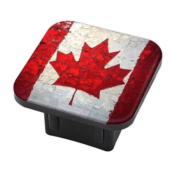 Hitch Cover Fits For 2-Inch Hitch,Iconic Maple Leaf Of The Canadian Flagrubber Trailer Hitch Cover Tube Plug Insert,Car Exterior Accessories, Receiver Tube Hitch Plug