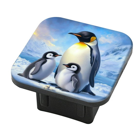 Hitch Cover Fits For 2-Inch Hitch,Penguins In A Polar Settingrubber Trailer Hitch Cover Tube Plug Insert,Car Exterior Accessories, Receiver Tube Hitch Plug