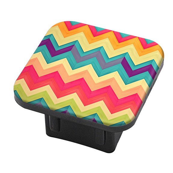 Hitch Cover Fits For 2-Inch Hitch,The Vibrant Allure Of A Multihued Designrubber Trailer Hitch Cover Tube Plug Insert,Car Exterior Accessories, Receiver Tube Hitch Plug