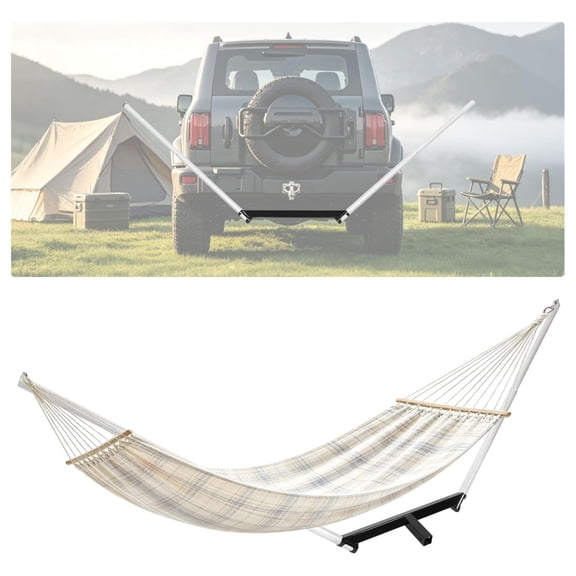 Hitch Hammock Stand for 2 Inch Receiver Hitches, 300 lbs Capacity, Steel Aluminum Outdoor Camping Hanging Rack
