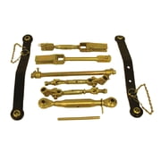 OEM Grade 3-Point Hitch Kit Category 1 Compatible with John Deere 316 318 322 330 332 420 430 Garden Tractor Lift Arms Leveling Arm Stabilizer Bar Top Link Bolt-On Heavy Duty Steel