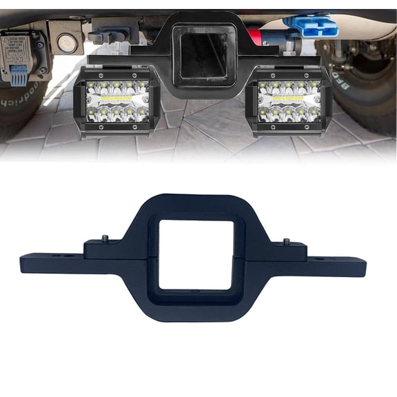 Hitch LED Light Holder, LED Work Light Pods with 2.5 Inch Towing Hitch Mount Brackets for Truck Trailer SUV Pickup Fit Dual Led Off-Road Driving Hitch Light bar