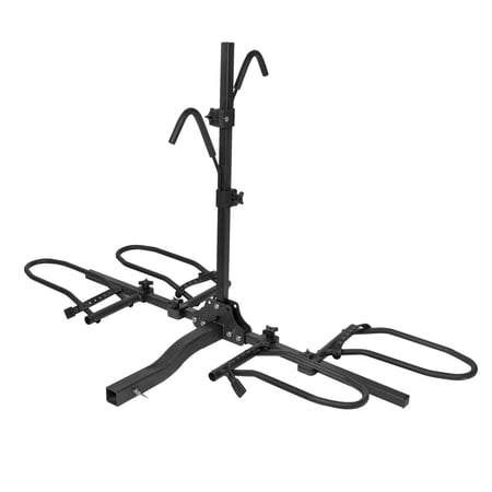 Hitch Mount Bike Rack 2 Bikes for Cars, SUV's, Trucks with 2" Hitch Receiver, 2 Bikes x 60 lbs (120 lbs Total) Load Capacity for Standard and Fat Tire Bicycles