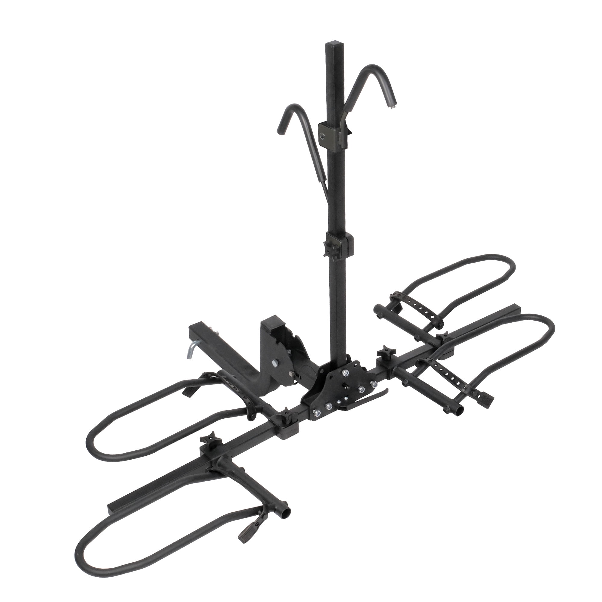 Hitch Mount Bike Rack 2 Bikes, Wobble Free Smart Tilting Folding Bicycle Car Racks for Cars, Suv