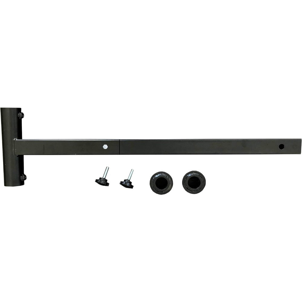 Black Powder Coated Steel Hitch Mount Umbrella Holder