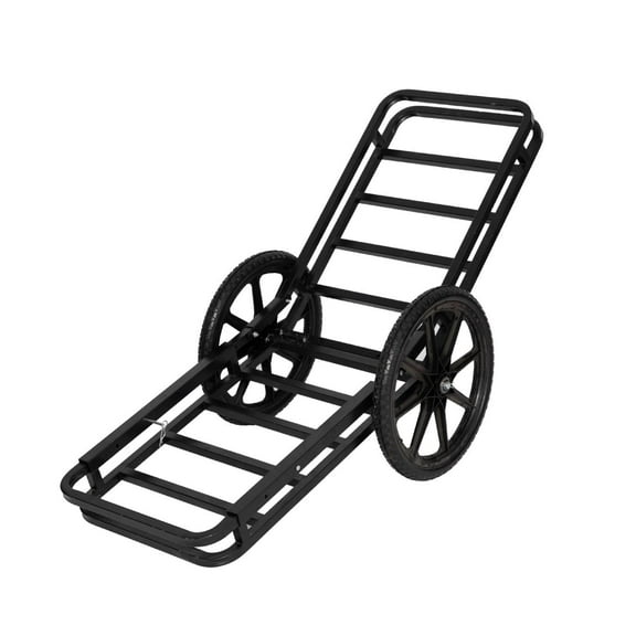 Hitch-Mounted Cargo Carrier and Game Cart, Heavy-Duty Steel Hauler Utility Gear Dolly Cart with Rubber Wheels, 500lbs Capacity