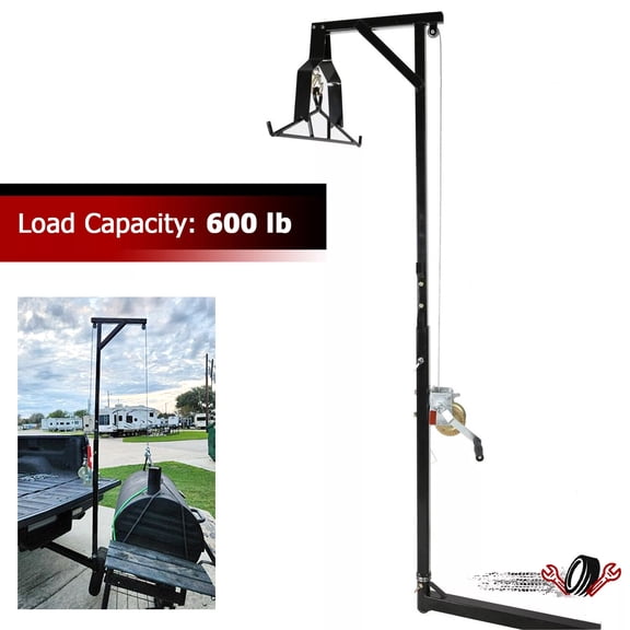 Hitch-Mounted Deer Hoist With Winch & Gamb Truck Hitch Deer Hanging Gambrel