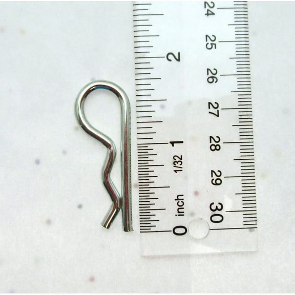 Hitch Pin Clip 9/64 inch Diameter X 1 3/4" length Zinc Plated Spring Steel