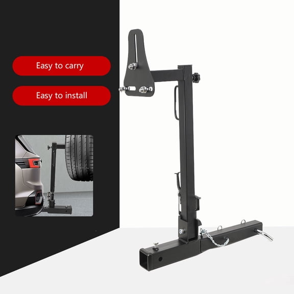 Hitch Spare Tire Carrier Car Mount For Truck w/ 2' Receiver Trailer Adjustable