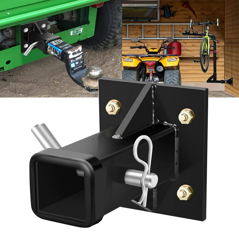 Hitch Wall Mount Bolt on Receiver Tube Adapter Universal 2 Max Load 1500lb Walmart