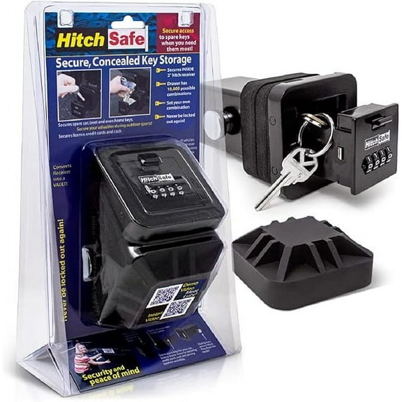 HitchSafe FJM-HS7000 Hitch & Towing Parts & Sets Secure Key Storage for Cars Trucks and SUVs