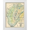 thumbnail image 1 of Hitchcock 25x32 White Modern Wood Framed Museum Art Print Titled - Ammonoosuc Mining District New Hampshire, 1 of 4