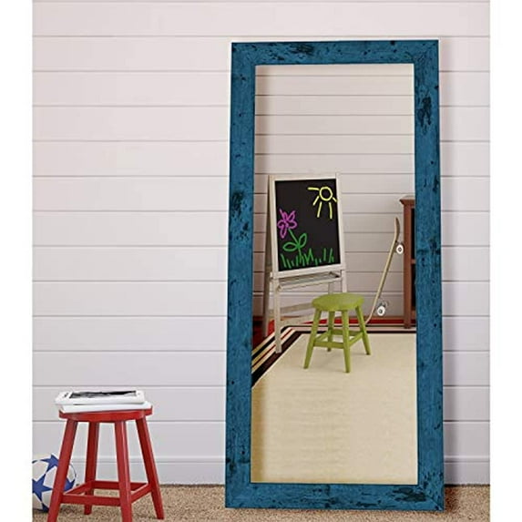Hitchcock Butterfield Blue Dorian Vintage Barnwood Mirror
