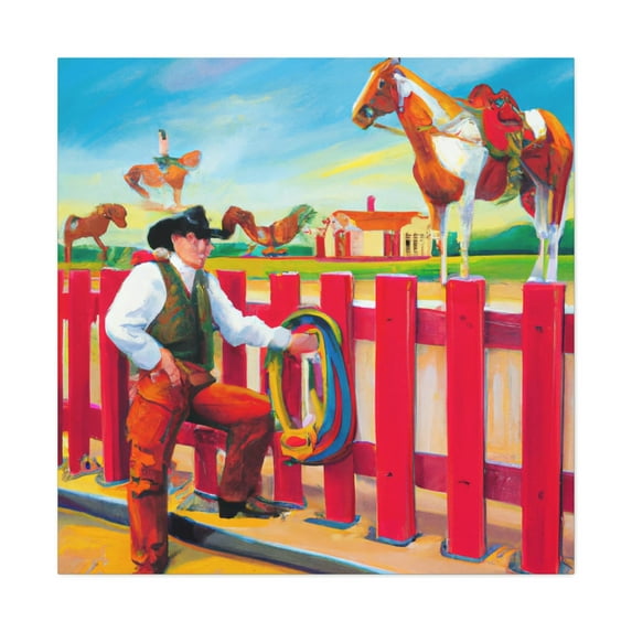 Hitching Post - Rococo - Canvas