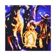 thumbnail image 1 of "Hitching Post in Bloom" - Canvas, 1 of 25