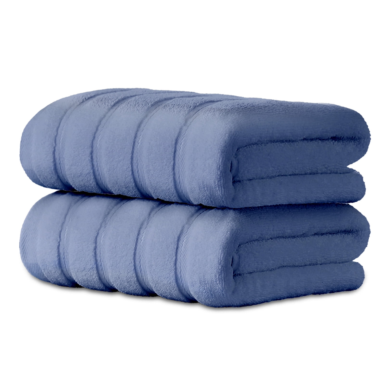Hitime 100% Cotton Bath Towel Sets of 2 Pieces, 2 Bath Towel, Highly Absorbent Towels for Bathroom, Gym, Hotel
