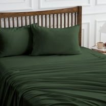 Hitime 4 Pieces Microfiber Queen Sheet Set, Deep Pocket Fit 16", Breathable Super Soft Luxury Hotel Style Home Decor Queen Size Sheet Set, Gift for Women, Men