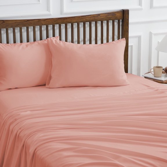 Hitime 4 Pieces Microfiber Queen Sheet Set, Deep Pocket Fit 16", Breathable Super Soft Luxury Hotel Style Home Decor Queen Size Sheet Set, Gift for Women, Men