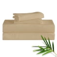 thumbnail image 1 of Hitime 4PC Bamboo Full Sheet Set, Deep Pocket Fit 16", Breathable Super Soft Luxury Hotel Style Home Decor Full Size Sheet Set, Gift for Women, Men - 2 Pillowcases, 1 Flat Sheet, 1 Fitted Sheet, 1 of 9