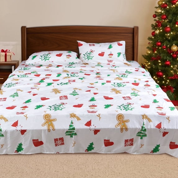 Hitime 4PC Deep Pocket Full Sheet Set Fit 16", Breathable Microfiber Super Soft Full Size Sheet Set, Luxury Hotel Style Home Decor Full Bed Sheet Set, Gift for Women, Men