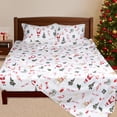 thumbnail image 1 of Hitime 4PC Queen Sheet Set Deep Pocket Fit 16", Breathable Microfiber Soft Queen Sheet Set Warm Sheets, Luxury Hotel Style Home Decor Queen Bed Sheet Set, Gift for Women, Men, 1 of 8