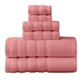 thumbnail image 1 of Hitime Bath Towel Sets of 6 Pieces, 2 Bath Towels 2 Hand Towels 2 Washcloths, 100% Cotton Highly Absorbent Towels for Bathroom, Gym, Hotel, 1 of 11