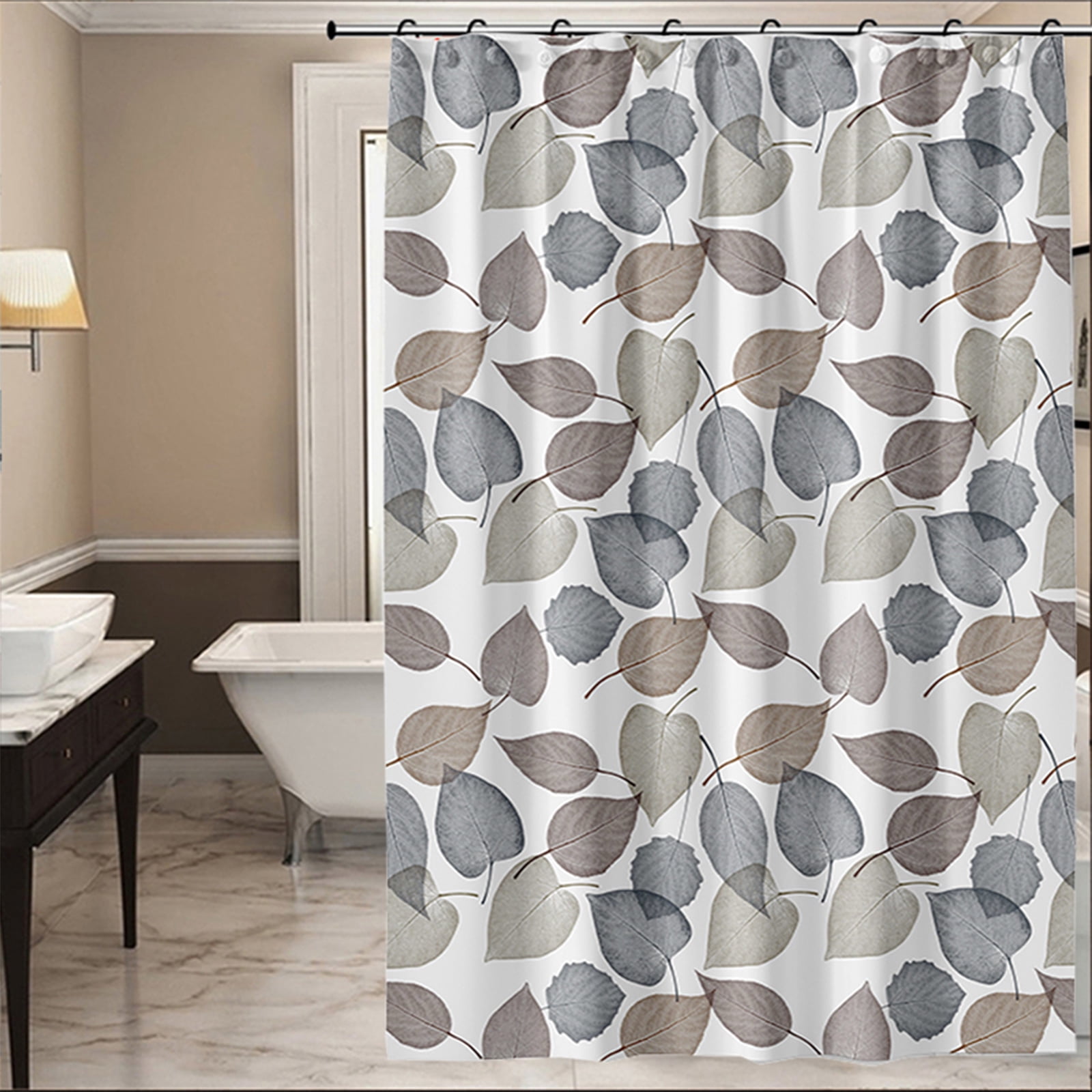 Hitime Bathroom Shower Curtain - Waterproof Plastic Shower Curtain ...