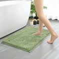 thumbnail image 1 of Hitime Soft Chenille Bath Rug Mat 20" x 32" Quick Dry Machine Washable Bathroom Runner - Ultra Absorbent Non-Slip Backing - Sage Green, 1 of 11