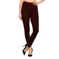 thumbnail image 1 of Hitime High Waisted Women's Leggings for Women Activewear Workout Pants for Women Yoga Pants, Full Length Maroon S-M, 1 of 7