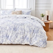 Hitime Twin Duvet Cover Set, Soft & Breathable Microfiber 3 Pieces Twin Bedding Sets, Pattern Twin Comfy Duvet Cover Set, with Zipper Closure (Twin)