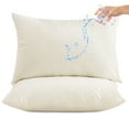 thumbnail image 1 of Hitime Waterproof Pillow Protectors with Zipper, Cooling Microfiber Queen Size Bed Pillow Case Covers, Bed Bug Pillow Cover, Zippered Plastic Pillowcase (2 Packs, Queen 20"x30"), 1 of 7