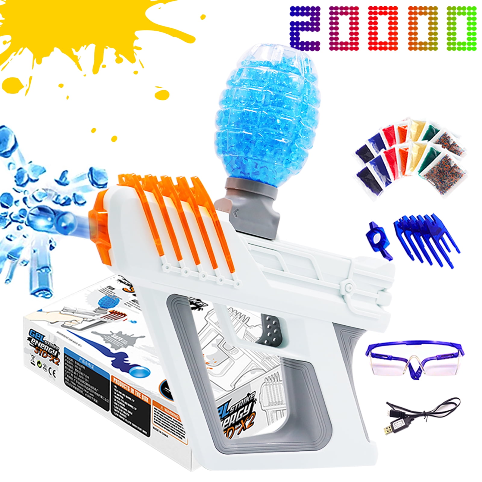Gel Blaster Foam Blaster Toy Gun with Semi- and Fully-Automatic Modes,  Includes 10,000 Eco-Friendly Gellets in the Kids Play Toys department at