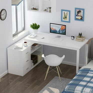 OxyLife Uptown Adult Lap Desks, Single Piece with File Storage, 55.1 x 41.3 in, White, 1 Count, 1 Pack