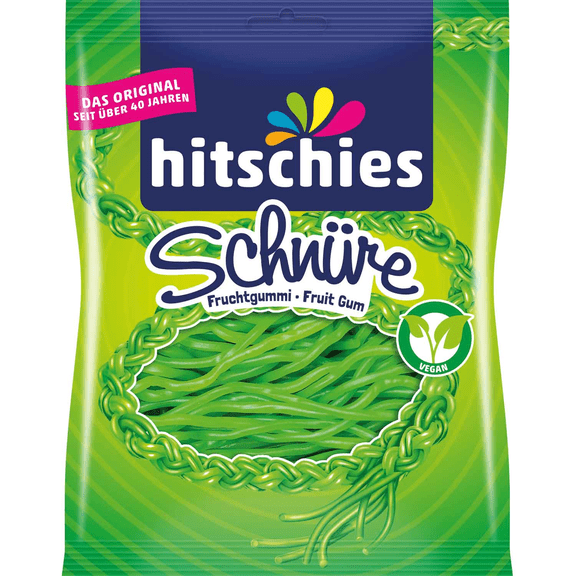 Hitschler Hitschies gummy candy APPLE CORDS -125g/4.4 oz