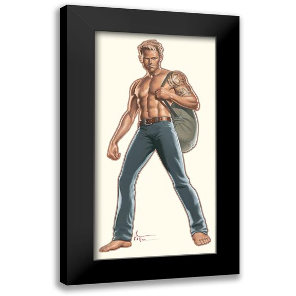 Hitte, Patrick 14x24 Black Modern Framed Museum Art Print Titled - Sailorman