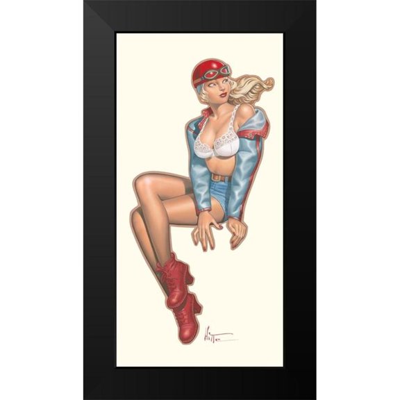 Hitte, Patrick 9x14 Black Modern Framed Museum Art Print Titled - Cafe Racer