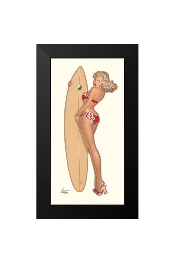 Hitte, Patrick 9x14 Black Modern Framed Museum Art Print Titled - Pauline a Hawai