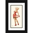 thumbnail image 1 of Hitte, Patrick 9x14 Black Ornate Wood Framed with Double Matting Museum Art Print Titled - Blonde dans le vent, 1 of 4