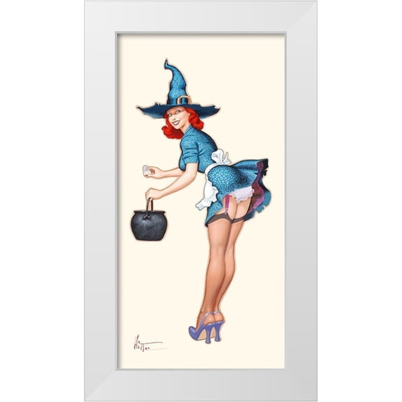 Hitte, Patrick 9x14 White Modern Wood Framed Museum Art Print Titled - La potion