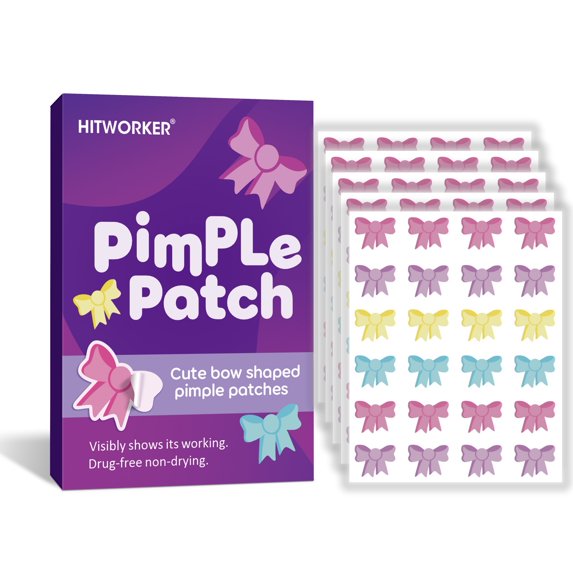 Hitworker 120pcs Hydrocolloid Pimple Patches - Salicylic Acid Acne Patches for Sensitive Skin