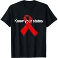 thumbnail image 1 of Hiv / Aids Awareness Support Red Ribbon For Women Men Tee T-Shirt, 1 of 4