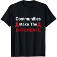 thumbnail image 1 of Hiv / Aids Awareness Support World Aids Day Theme Red Ribbon T-Shirt, 1 of 4