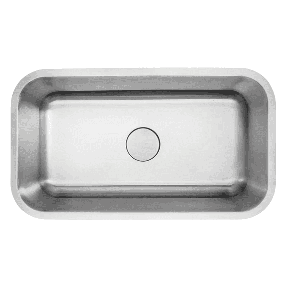 Hive 30 x 18 Inch Stainless Steel Undermount Kitchen Sink, 18 Gauge, 9 Inch Deep