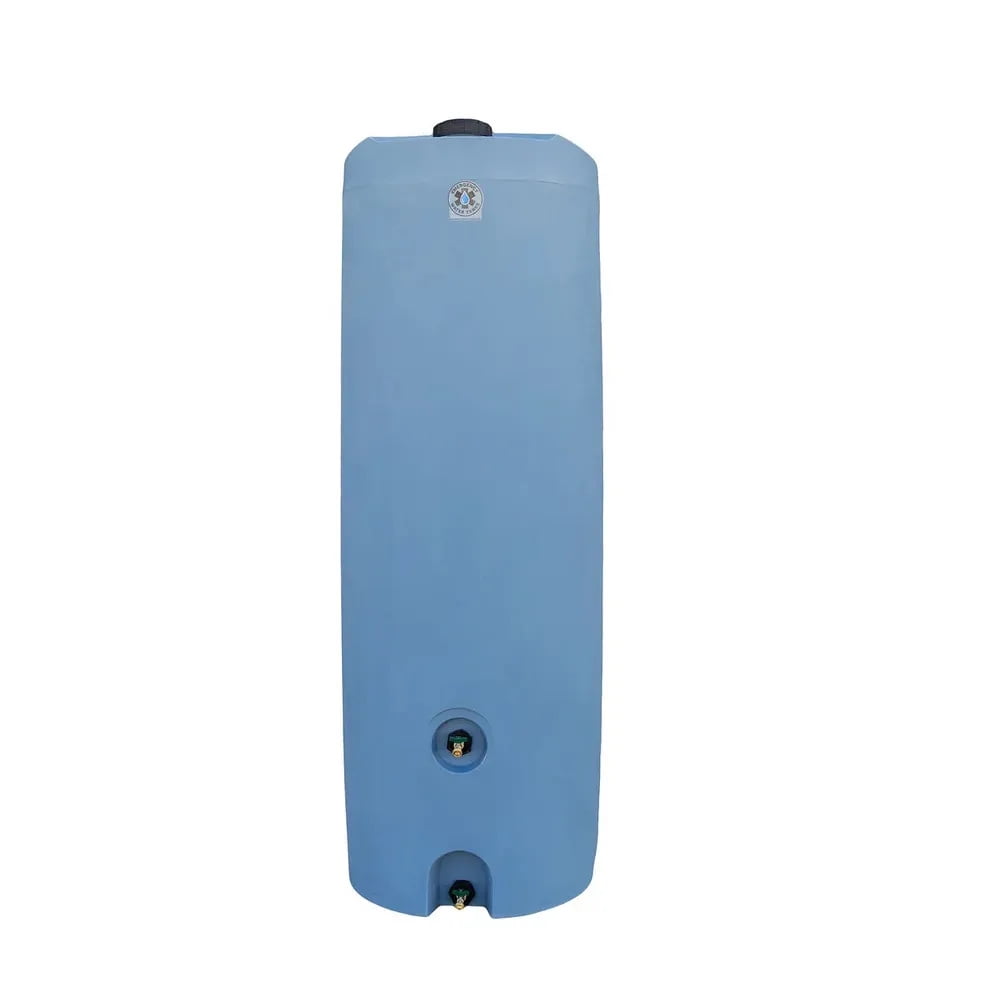 30 Gallon Emergency Water Storage Barrel | BPA-Free Food Grade Blue Plastic Drum | US Made