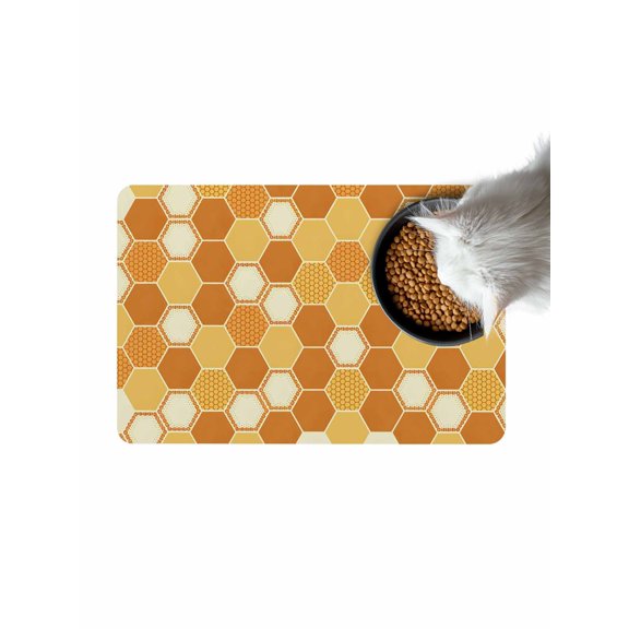 Hive Doormat Non Slip Diatomaceous Earth Door Mat Absorbent Quick Dry Soft Washable Entrance Rug for Bathroom Laundry Room 24"x36"