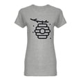 thumbnail image 1 of Hive Icon Shaped T-Shirt Women -Image by Shutterstock, Female Small, 1 of 2